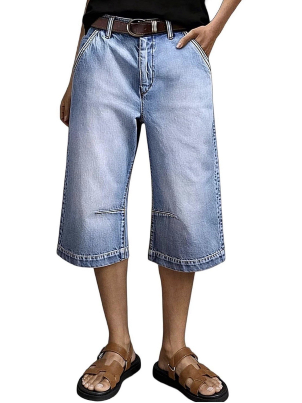 Flamingals Wide Leg High Waist Stretchy Jeans for Women XL